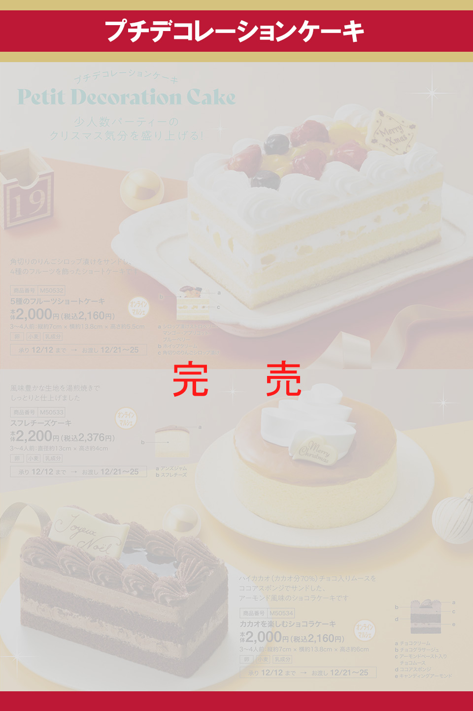 プチデコレーションケーキ１